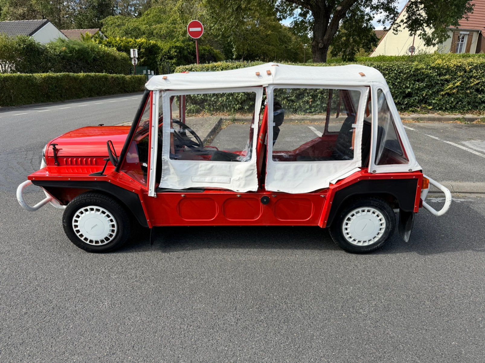 MINI MOKE 1991 portugal vente urgentes, Auto's, Dealer onderhouden, Zwart, Cabriolet, Leder