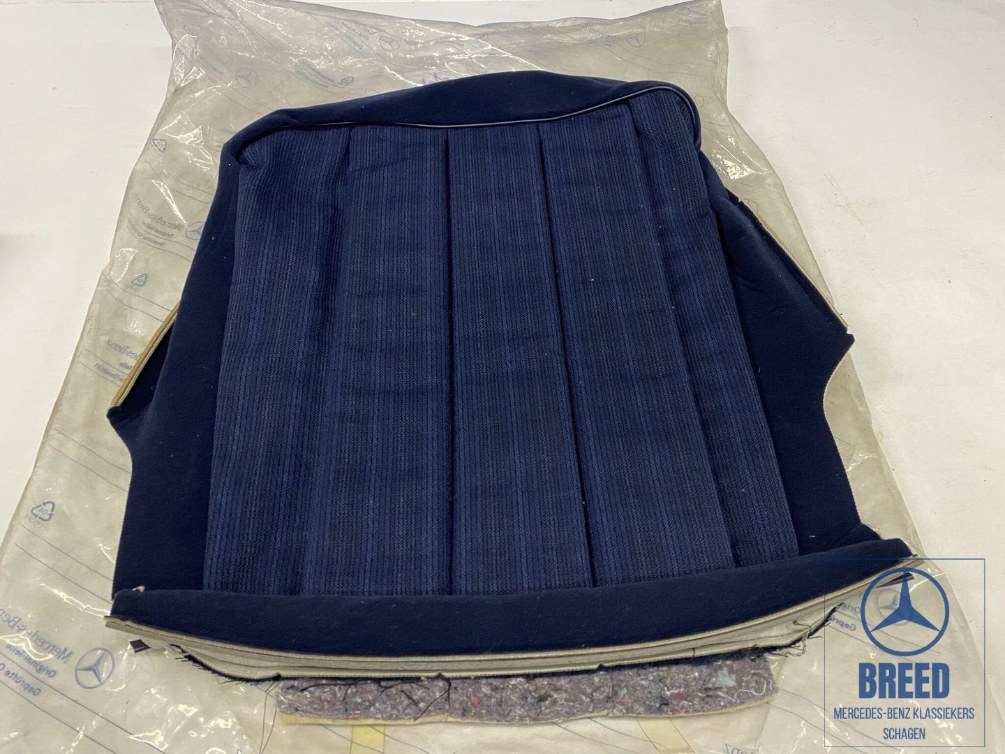NOS bekledingshoes zitting stof blauw Mercedes-Benz W124, -, Nieuw, Ophalen of Verzenden, -