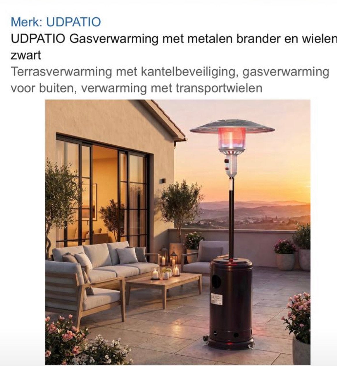 Gasverwarmer met metaalbrander, Ophalen, Zo goed als nieuw
