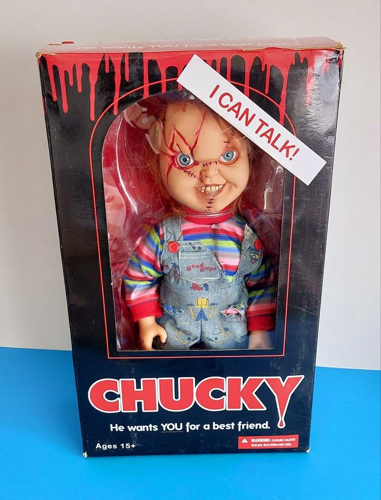 Poupée parlante Chucky Mezco toyz, Collections, Cinéma & Télévision, Comme neuf, Film, Enlèvement ou Envoi
