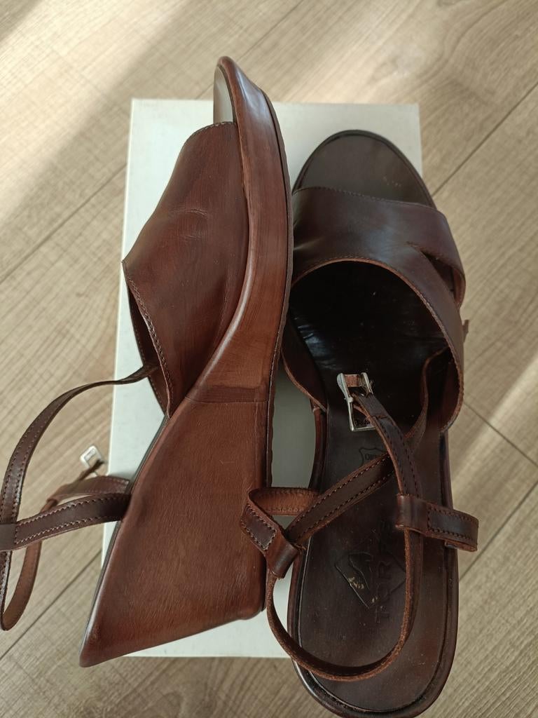 Sleehakken maat 40 kleur donker bruin merk Torfs, Ophalen, Gedragen, Bruin, Torfs