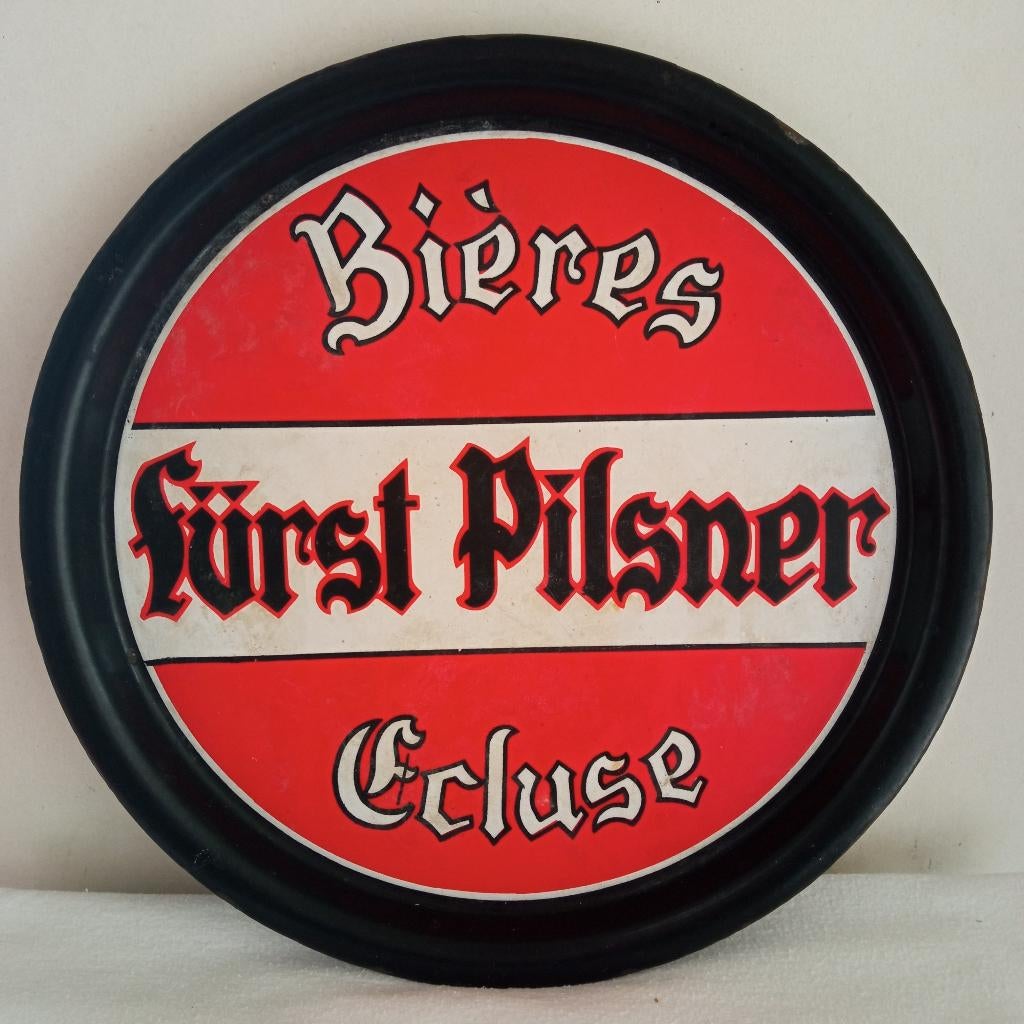 Fürst Pilsner Ecluse bierschaal, Verzamelen, Ophalen of Verzenden, Gebruikt, Reclamebord, Plaat of Schild, Overige merken