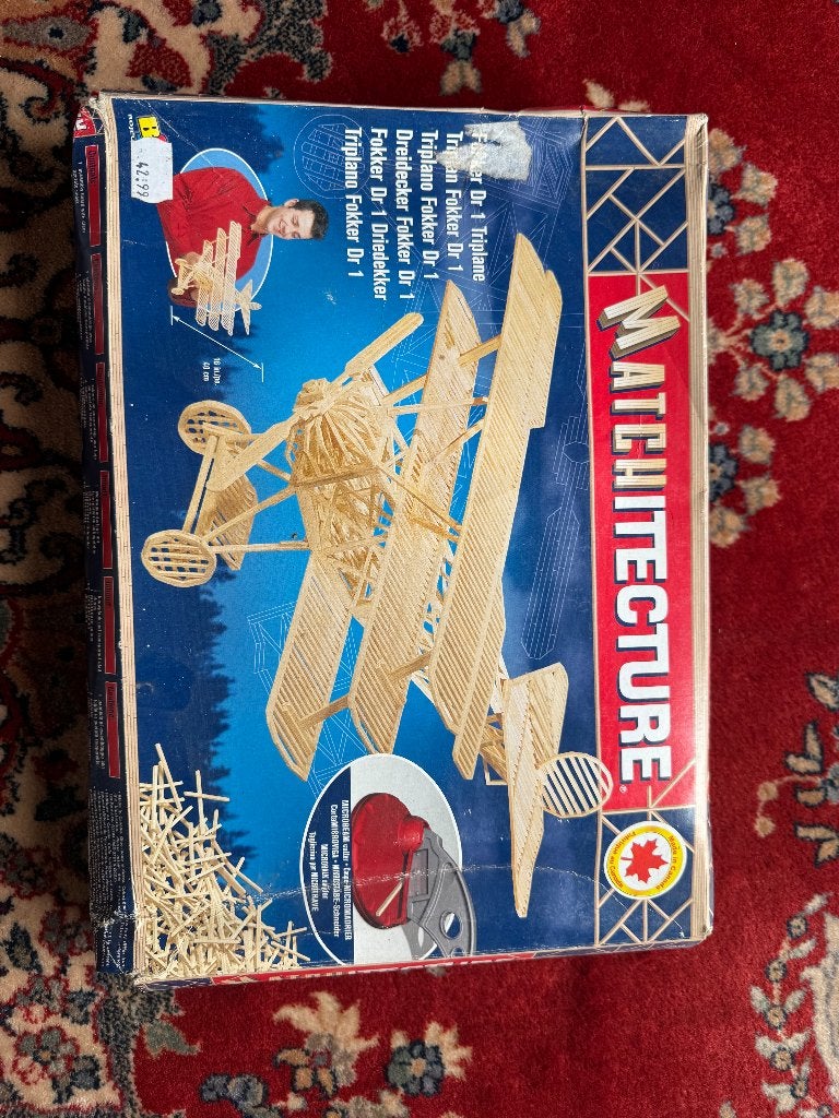 Matchitecture Triplane #6610 — Modélisme en bois, Hobby & Loisirs créatifs, Modélisme | Avions & Hélicoptères, Neuf, Avion, Autres marques