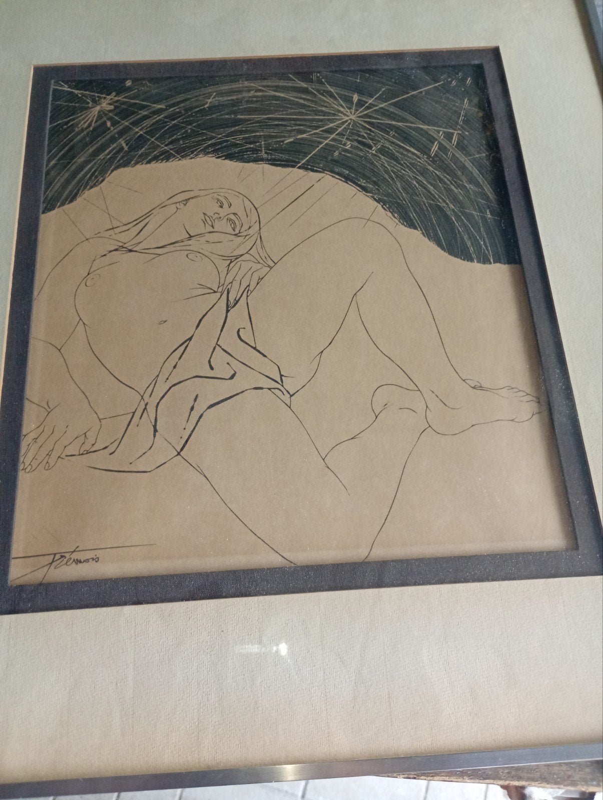 Tekening, Enlèvement, Autres techniques, Encadré, 1950 - 1999