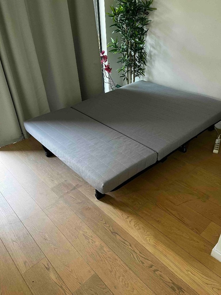 Canapé-lit clic-clac IKEA BALKARP, Enlèvement, Utilisé, Gris