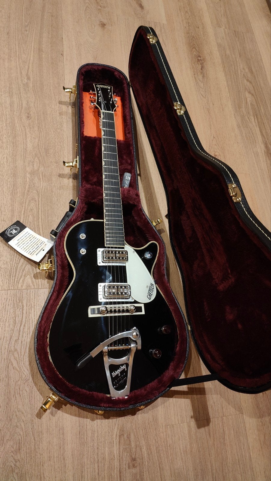 Gretsch Duo Jet G6128-T59 Vintage Select '59, Ophalen, Zo goed als nieuw, Semi-solid body, Overige merken
