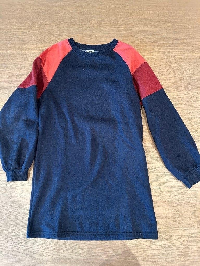 La Redoute blauwe jurk 134 - 9 jaar, Enfants & Bébés, Robe ou Jupe, Enlèvement ou Envoi, La Redoute, Comme neuf