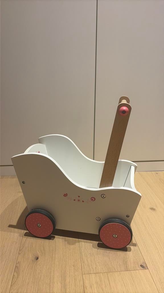 Poppenwagen hout, Ophalen, Zo goed als nieuw