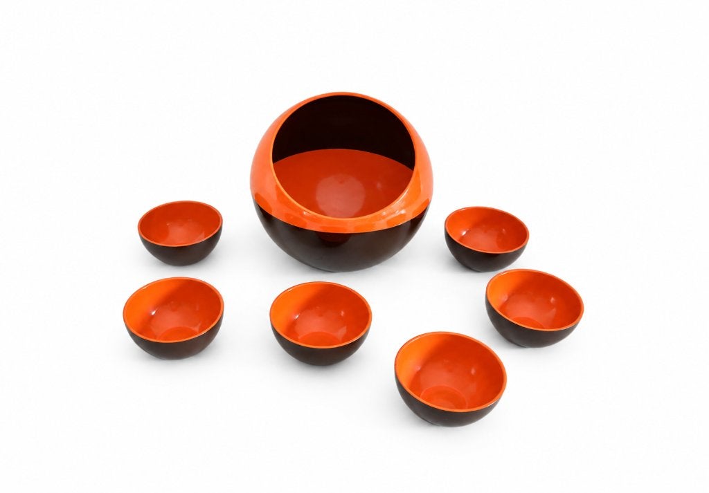Zeldzaam Space Age snack set Japan XL versie, Verzamelen, Ophalen of Verzenden, Huis en Inrichting