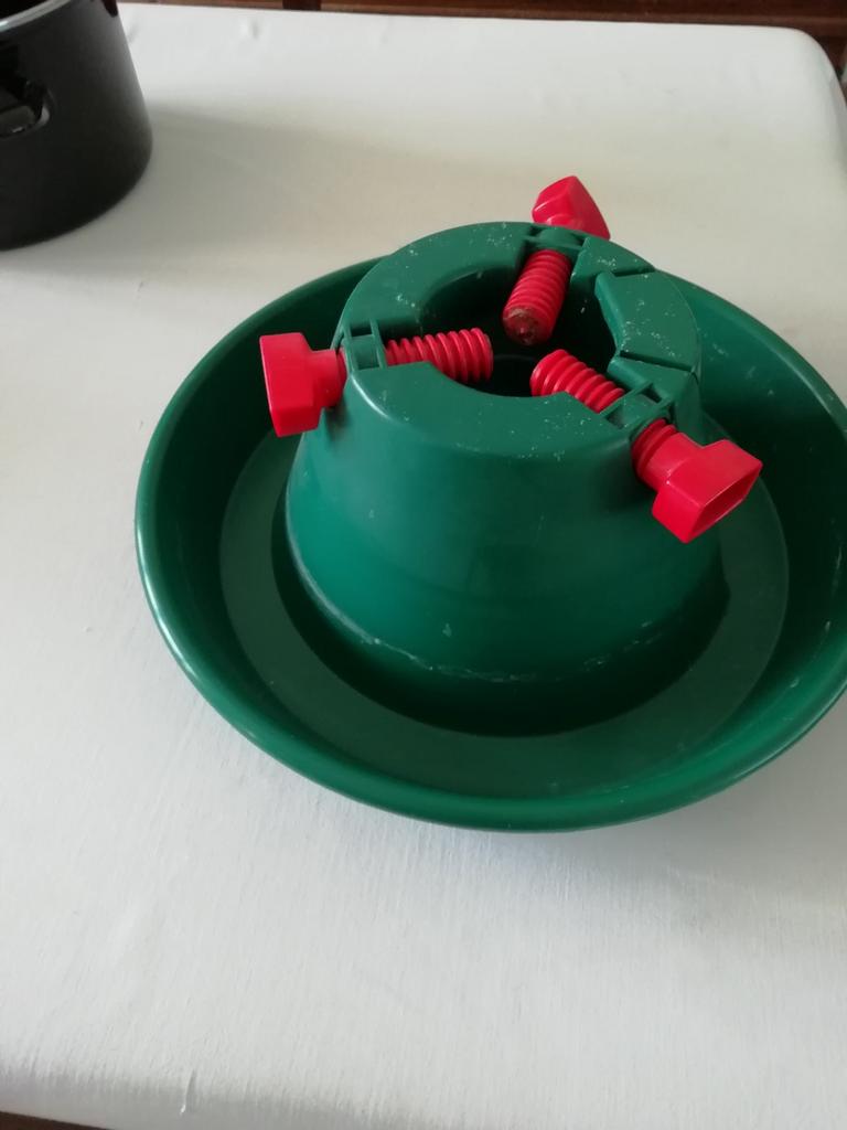 Voet om kerstboom in te zetten, Enlèvement