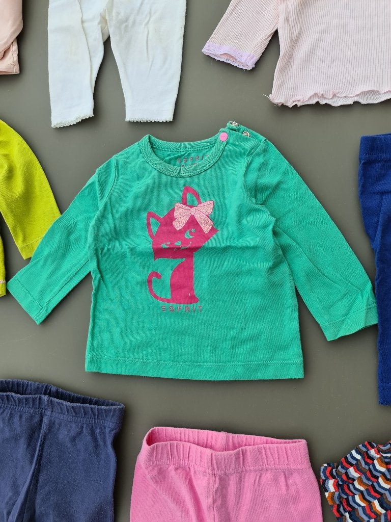 Groen longsleeve Esprit 3m/62cm, Ophalen, Zo goed als nieuw