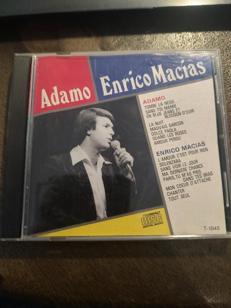 Adamo & Enrico Macias – Japanse CD – T-1845 – Made in Japan, Cd's en Dvd's, Cd's | Franstalig, Ophalen, Gebruikt, Album, Chanson