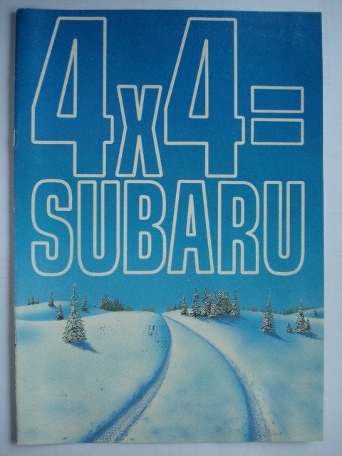 Subaru gamma 1985 Brochure Catalogue Prospekt, Verzenden, Gelezen, Overige merken
