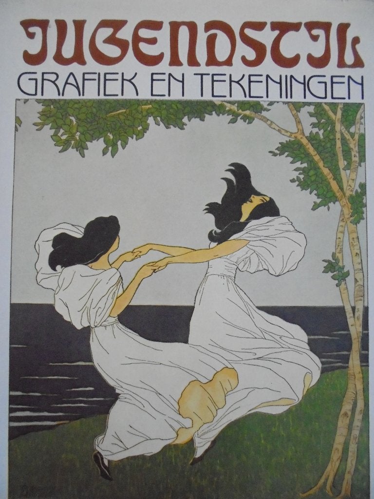 Jugendstil  2  Grafiek + Tekeningen, Verzenden, Nieuw, Schilder- en Tekenkunst
