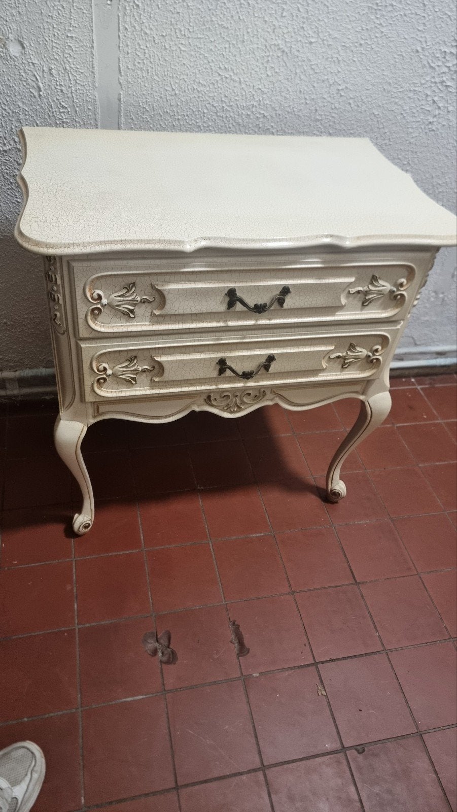 vintage kastje, Ophalen