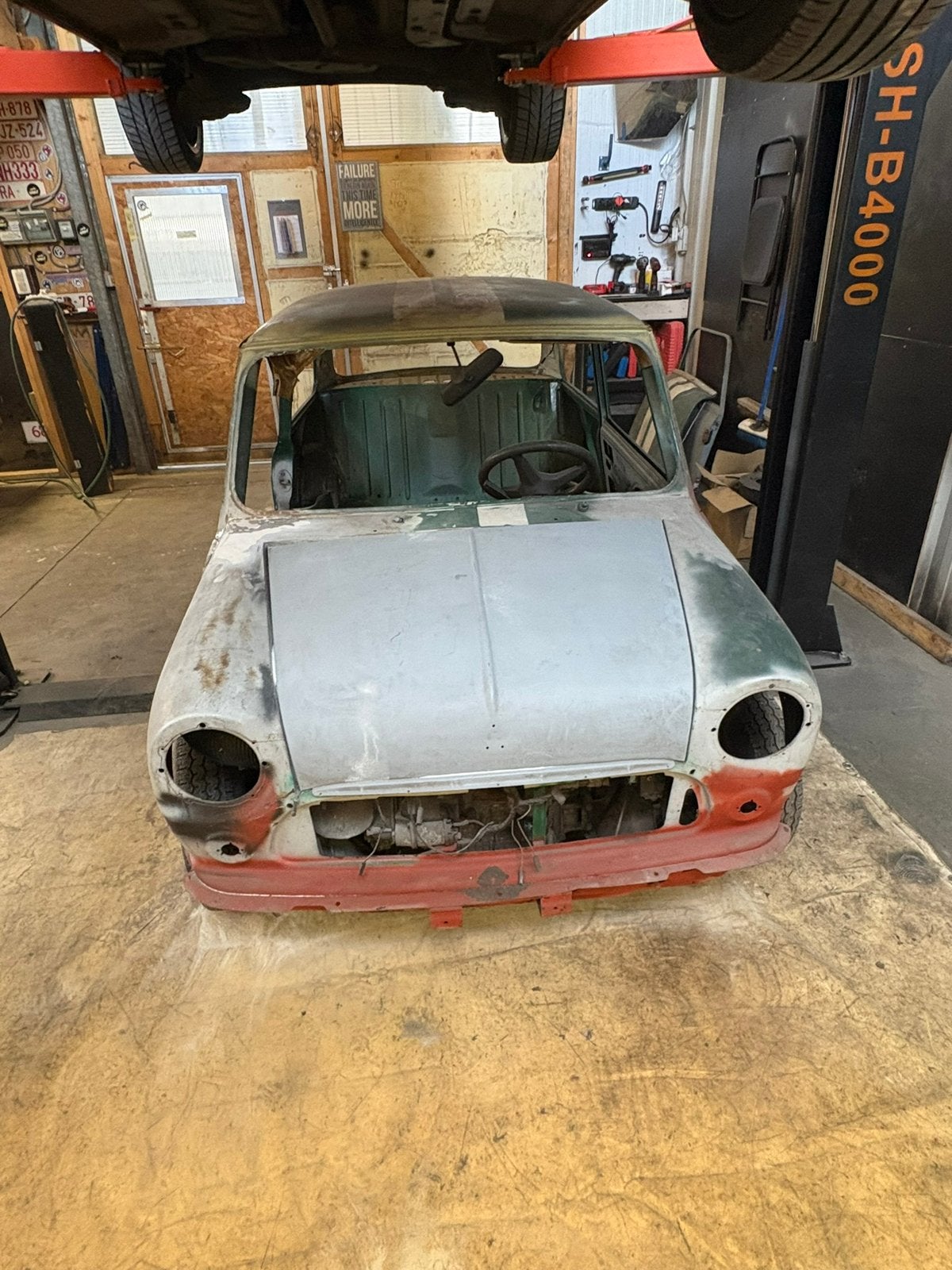 Austin mini, Ophalen, Mini