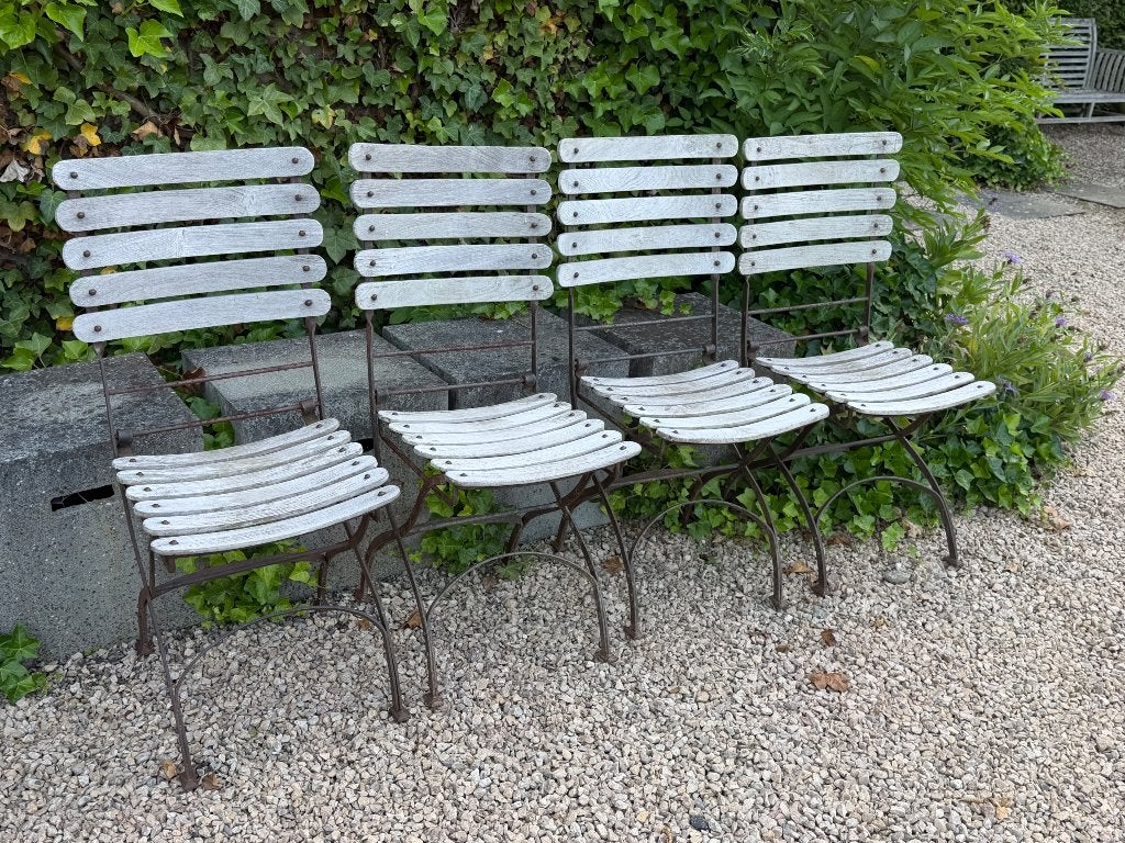 Tuinstoelen, Ophalen, Gebruikt, Teakhout, Inklapbaar