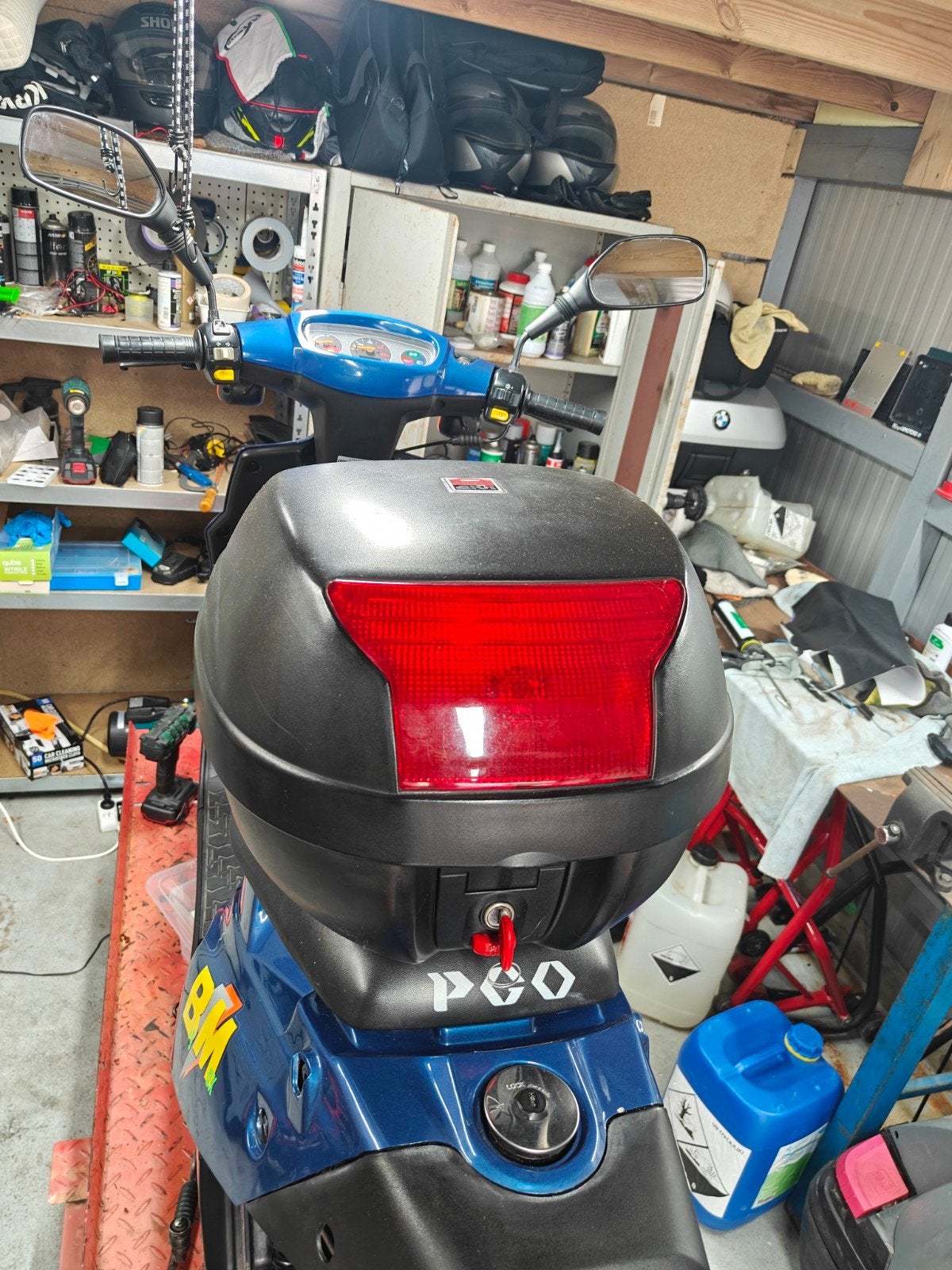 Valise Top Givi, Enlèvement