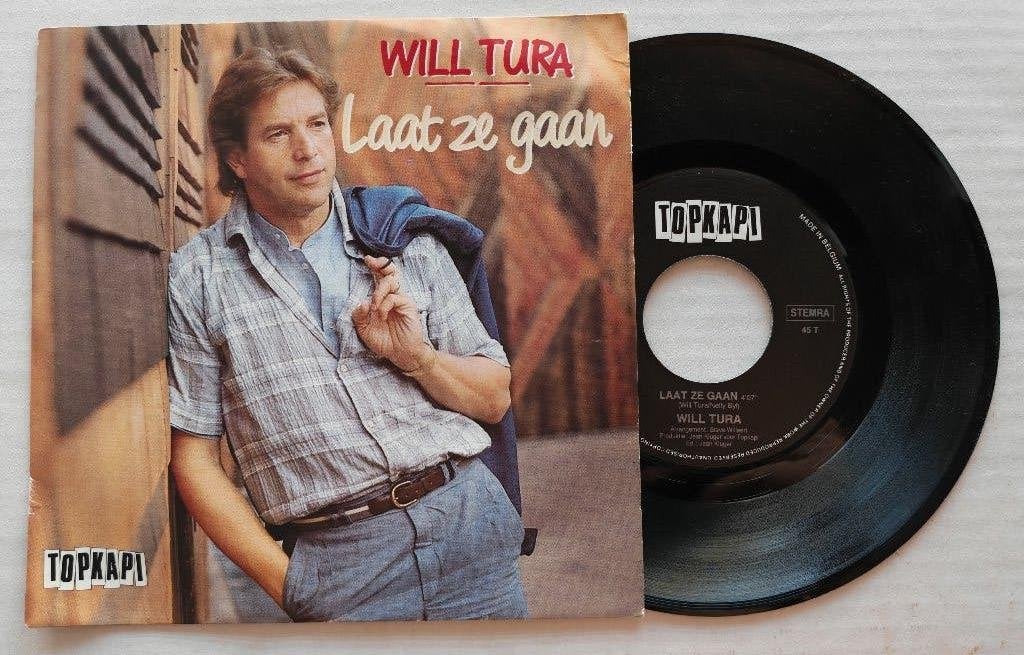 WILL TURA - Laat ze gaan (45t), Cd's en Dvd's, Vinyl Singles, Ophalen of Verzenden, Zo goed als nieuw, 7 inch, Nederlandstalig