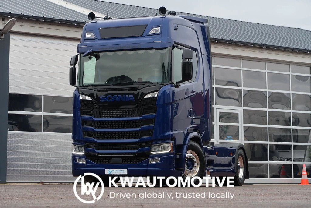 Scania S520 V8 NGS 4X2NA/ RETARDER/ PTO/ LEDER/ ACC, Auto's, Vrachtwagens, Automaat, Achterwielaandrijving, Euro 6, Scania