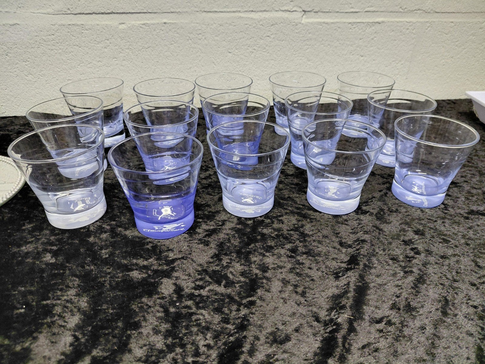 16   drinkglazen chaudfontaine, Verzamelen, Ophalen, Zo goed als nieuw