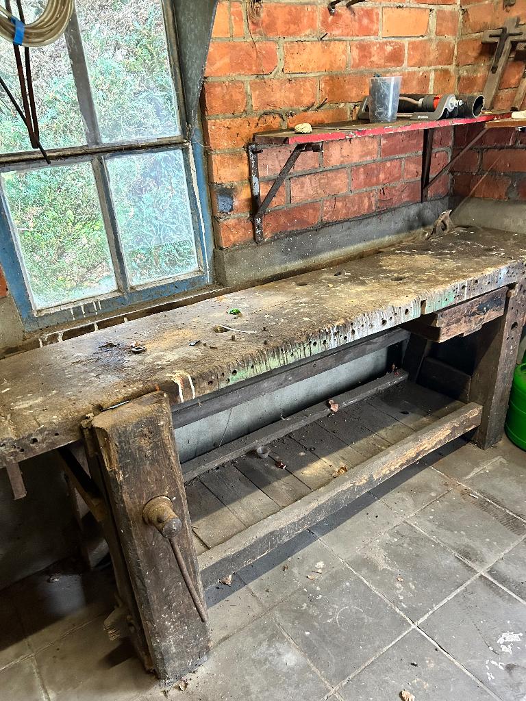 Werkbank, Enlèvement, Utilisé, 120 à 170 cm, Étau
