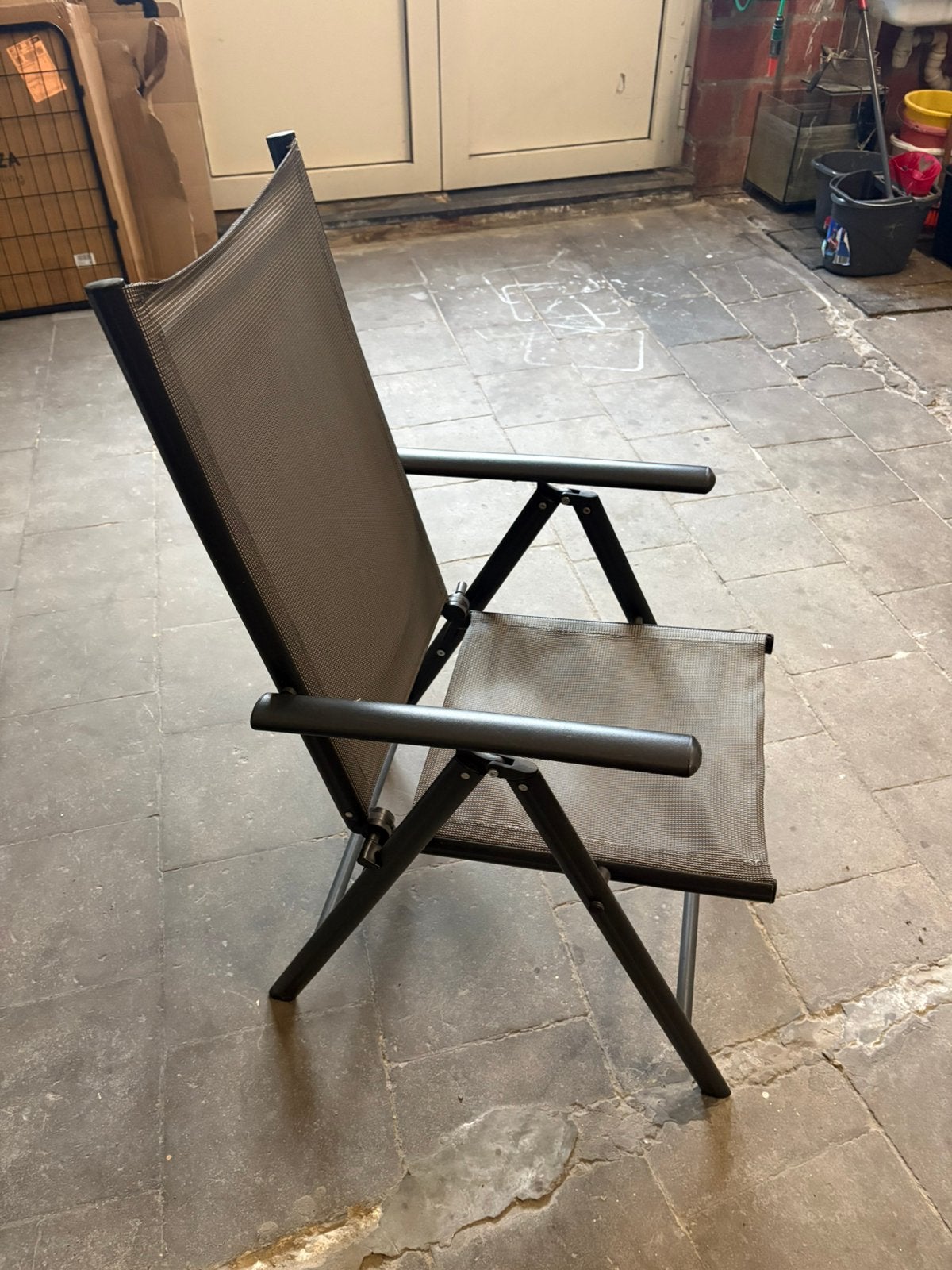 4 chaises de jardin/de camping, Enlèvement, Utilisé, Aluminium, Pliant