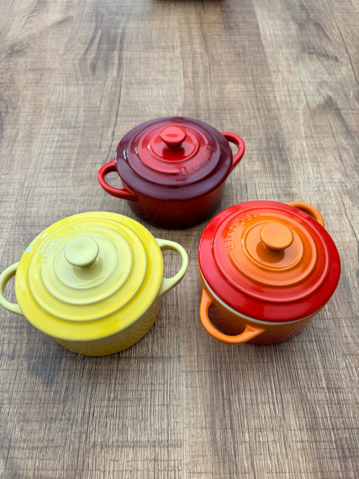 Le creuset potjes, Ophalen, Zo goed als nieuw, Le Creuset