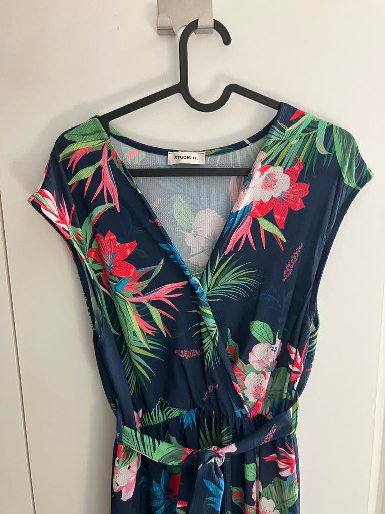 Belle robe longue Studio IT, Taille 46/48 (XL) ou plus grande, Enlèvement ou Envoi, Comme neuf, Bleu