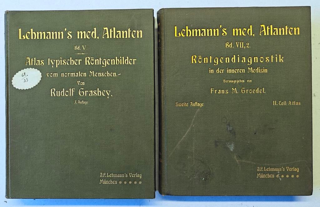 2 Medische boeken / radiologie / 1914-17., Antiek en Kunst, Ophalen of Verzenden