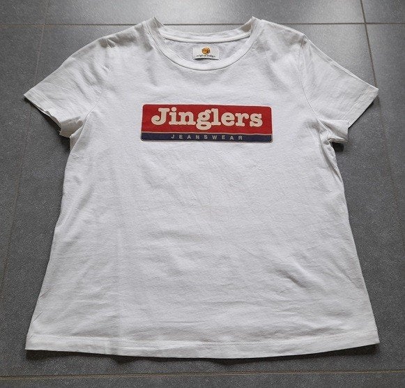 Witte T-shirt Jinglers, Vêtements | Femmes, T-shirts, Neuf, Manches courtes, Taille 38/40 (M), Enlèvement ou Envoi
