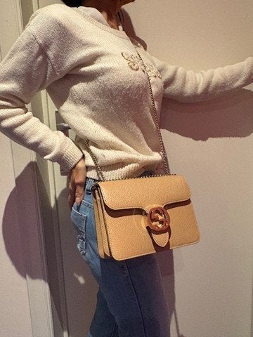 GUCCI Sac (avec facture), Enlèvement ou Envoi, Neuf, Beige, Cuir
