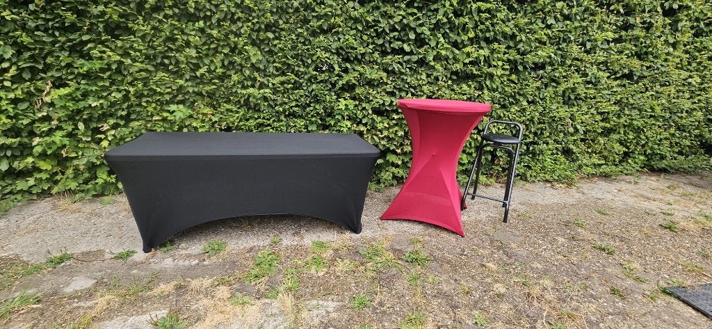 Statafel + kruk en buffettafel, Ophalen, Zo goed als nieuw