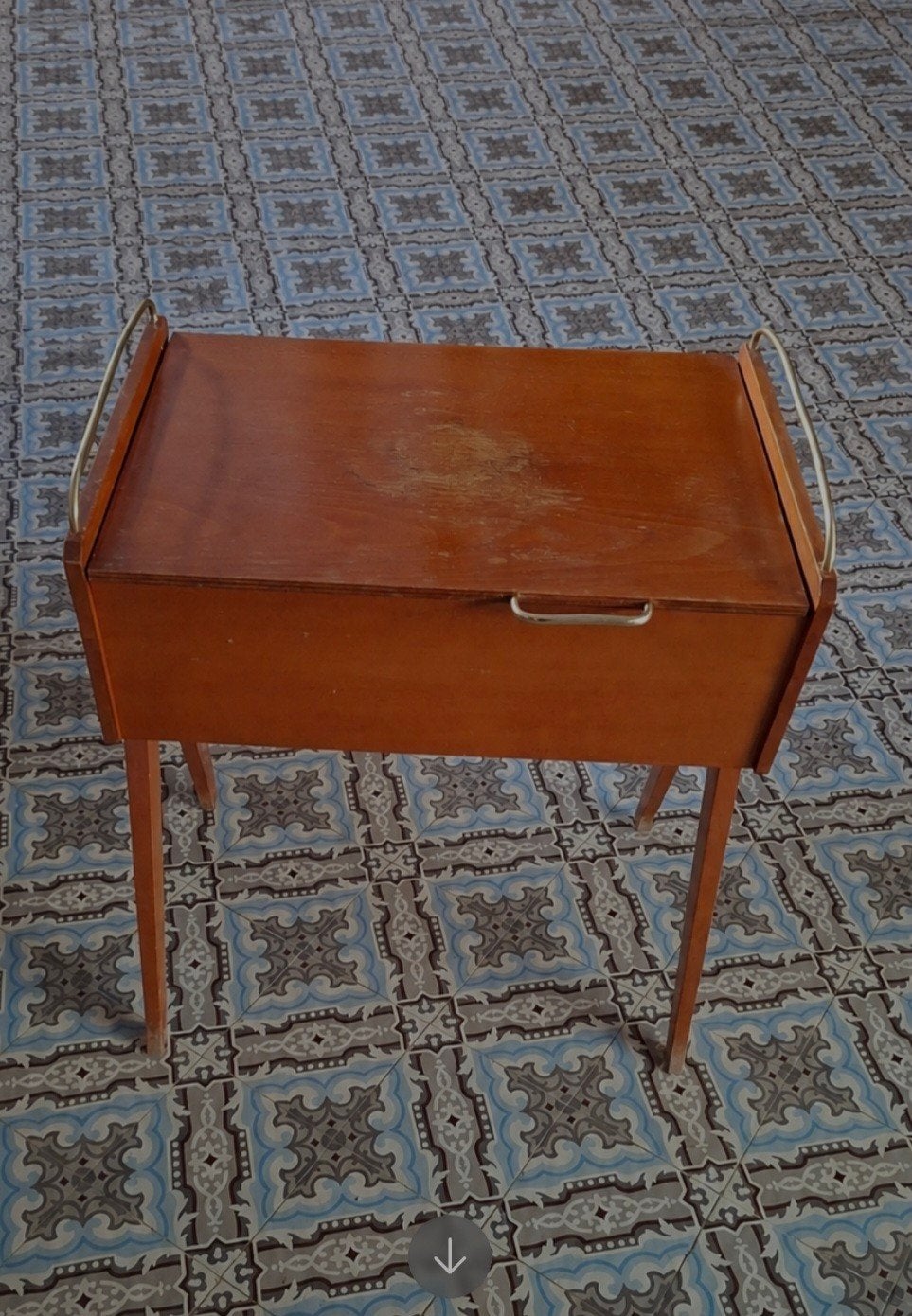 Vintage Zweedse naaikoffer / kastje, Enlèvement