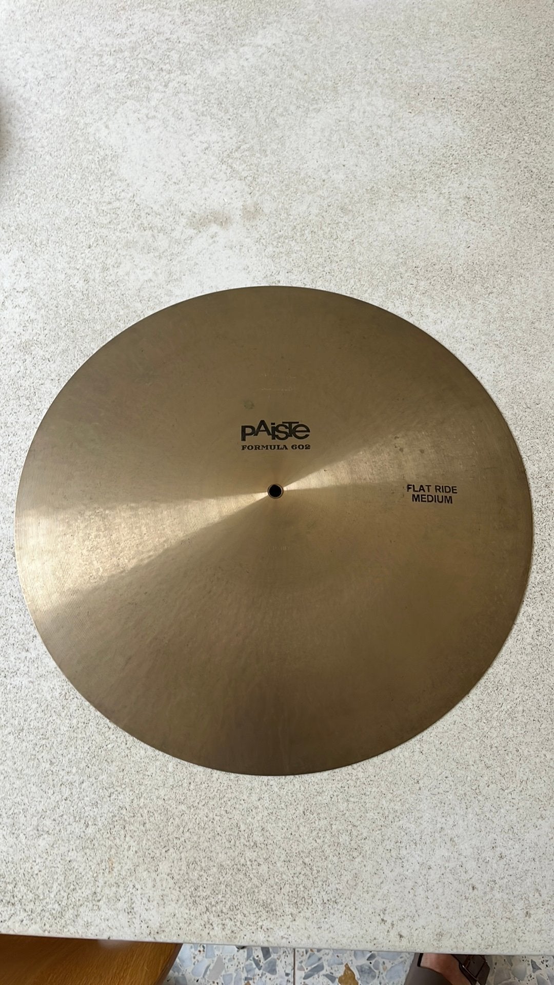 Paiste Formula 602 Flat Ride Medium 20”, Muziek en Instrumenten, Ophalen, Gebruikt