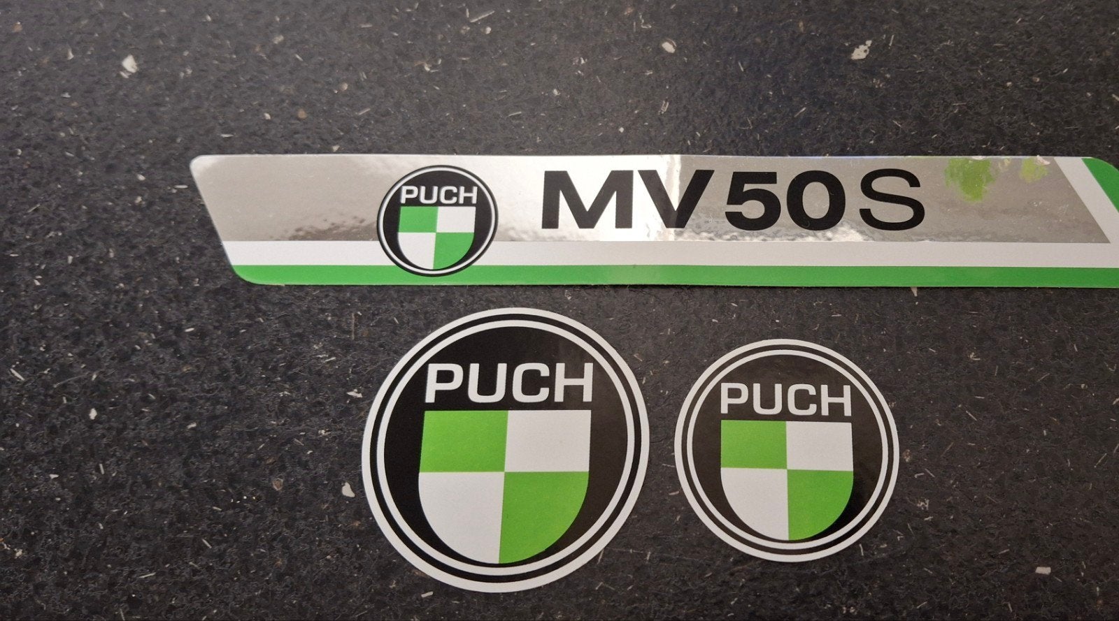 Lot d'autocollants pour cyclomoteurs de la marque Puch MV 50, Enlèvement ou Envoi, Comme neuf, Voiture ou Moto
