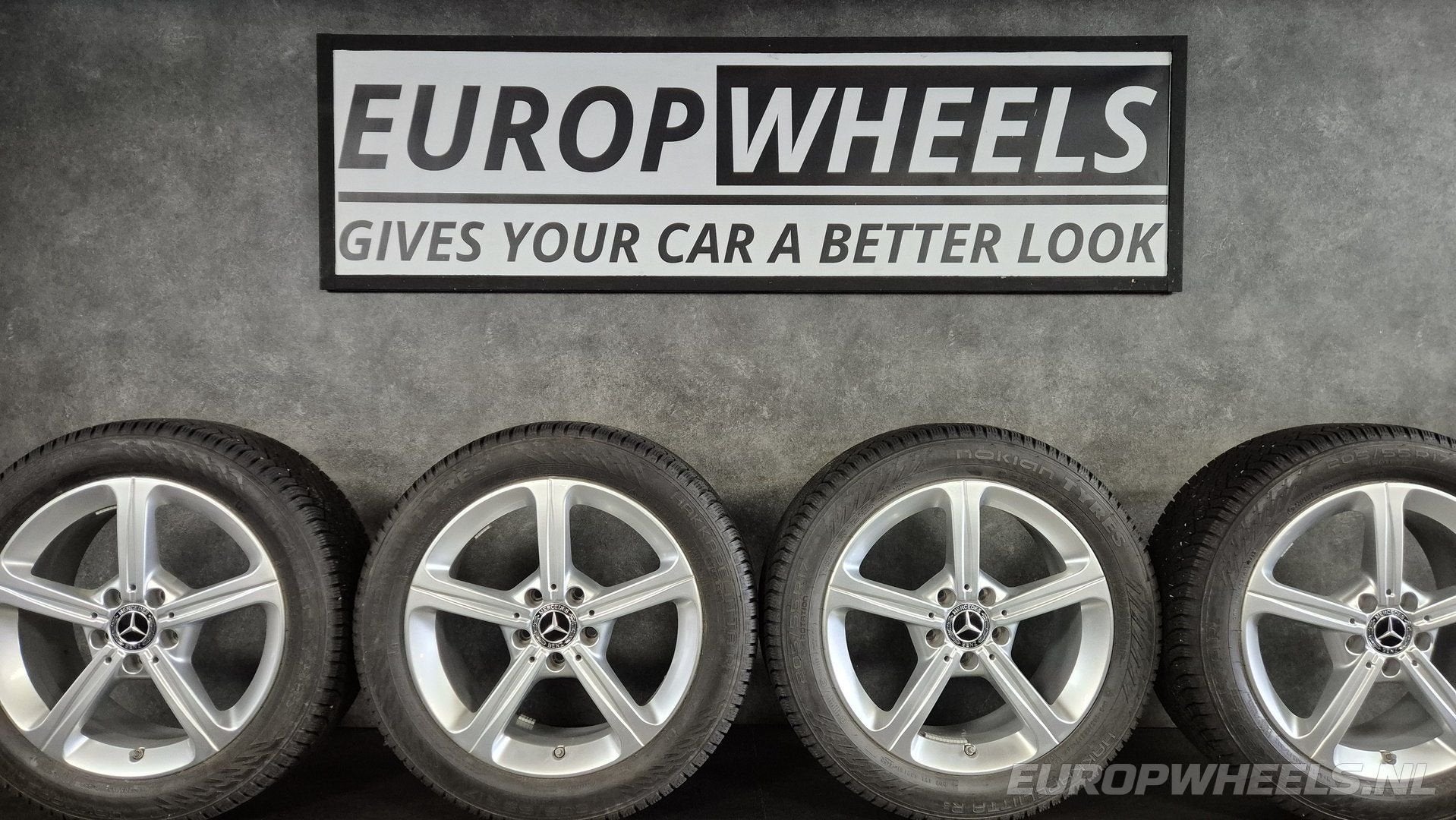 17 inch Mercedes W177 W247 C118 velgen winterbanden, Autos : Pièces & Accessoires, Pneus & Jantes, Pneus et Jantes, Pneus hiver