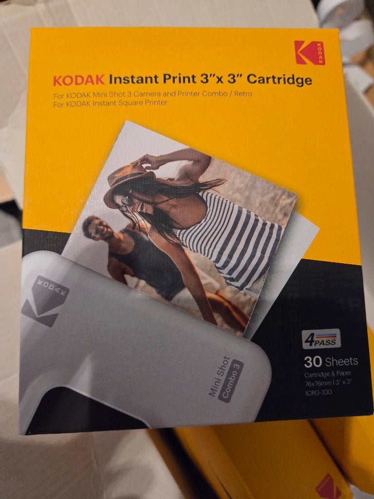 New! Kodak Instant Print 3"x3" Cartridge (5x30pcs), TV, Hi-fi & Vidéo, Appareils photo numériques, Enlèvement ou Envoi, Neuf, Appareil photo instantané
