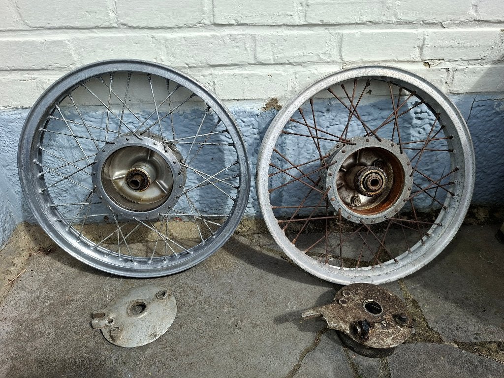 Roues moto avec jante en alu WEINMANN pour HOREX Regina, Enlèvement ou Envoi, Utilisé
