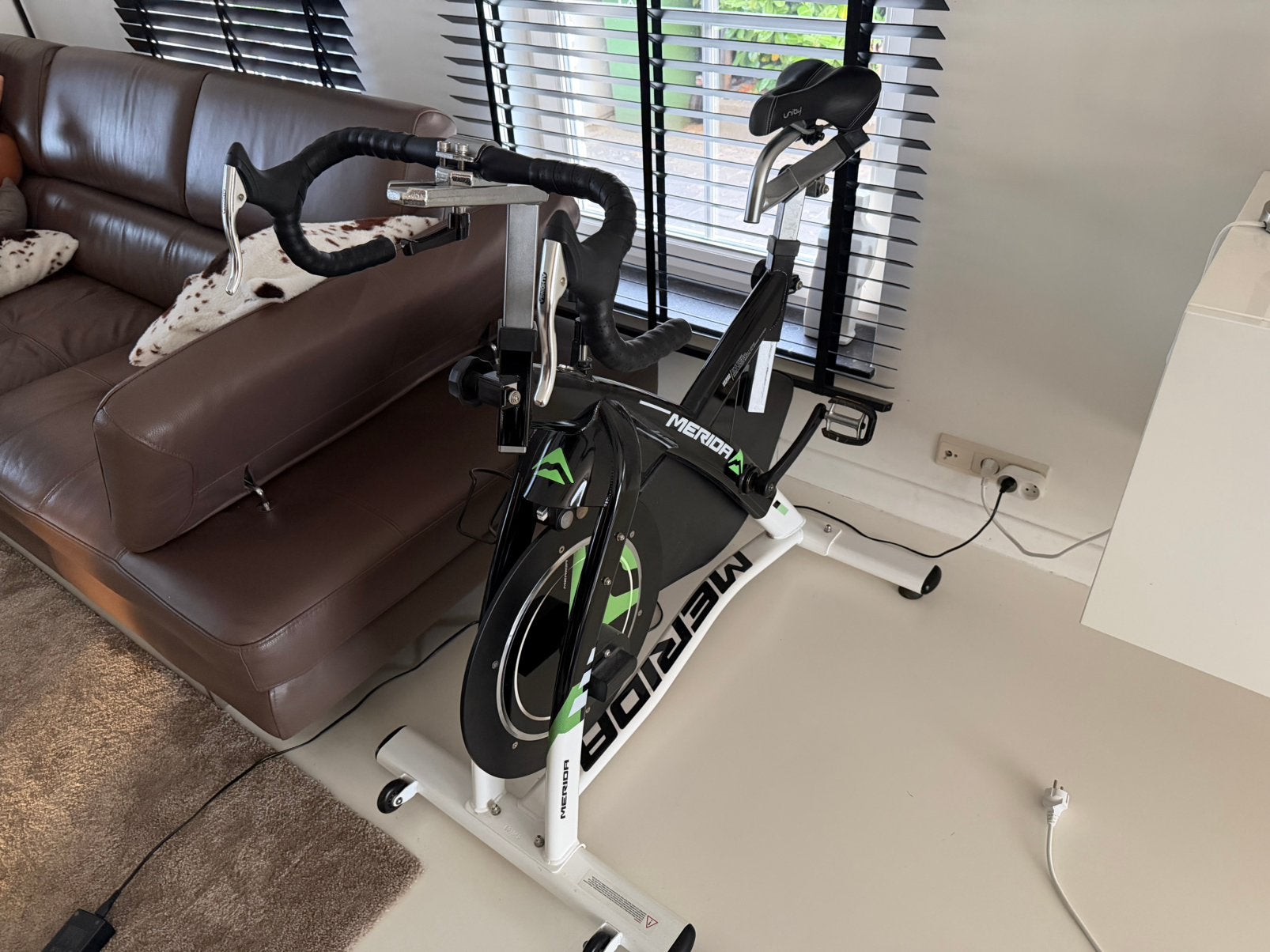 Merida Spinningfiets, Sport en Fitness, Fitnessapparatuur, Ophalen, Spinningfiets, Zo goed als nieuw, Metaal
