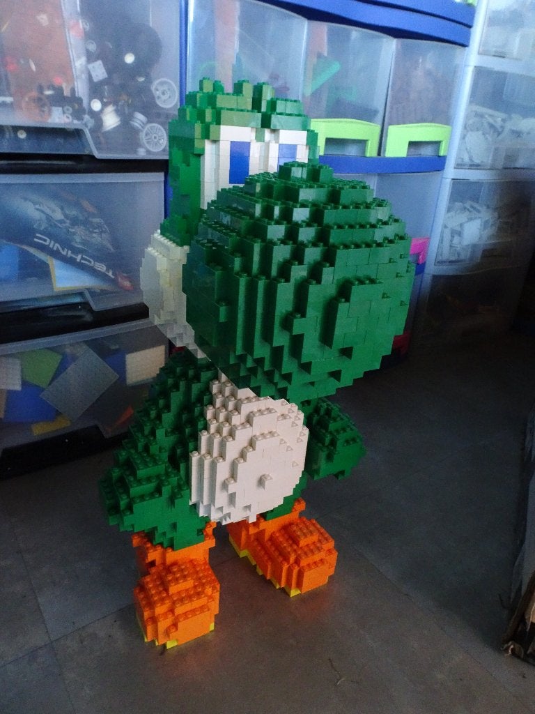 grande figurine en Lego Yoshi, Enlèvement, Utilisé, Ensemble complet, Lego