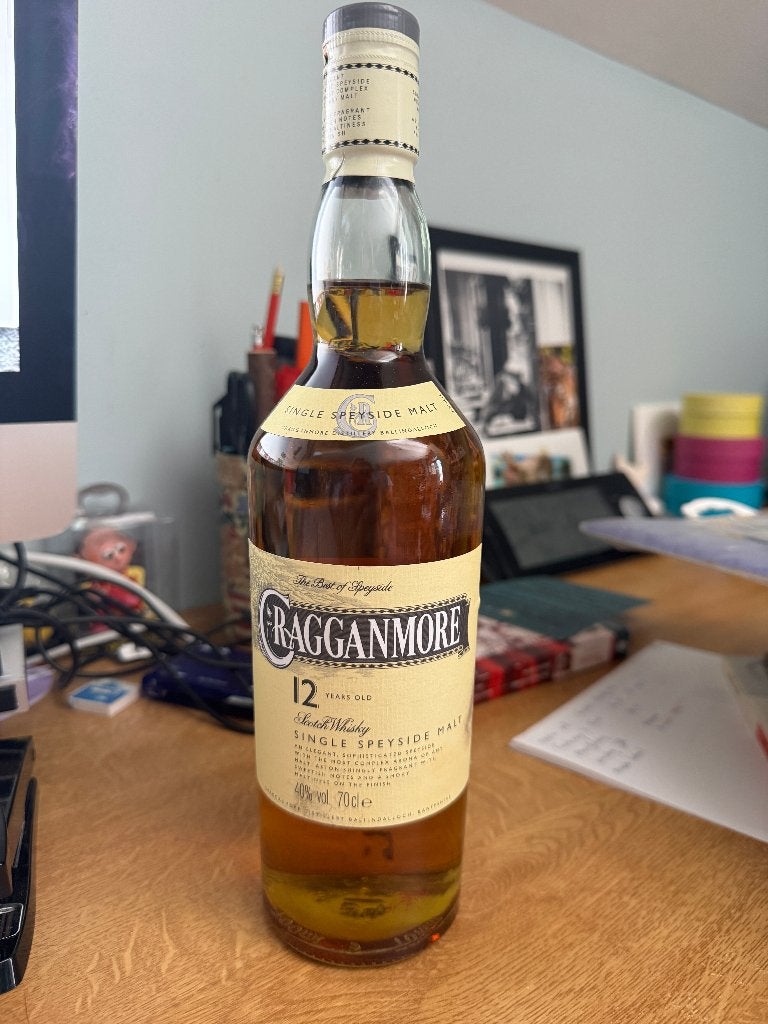 whisky : Gragganmore 12 years, Collections, Vins, Enlèvement ou Envoi, Neuf, Autres types, Pleine