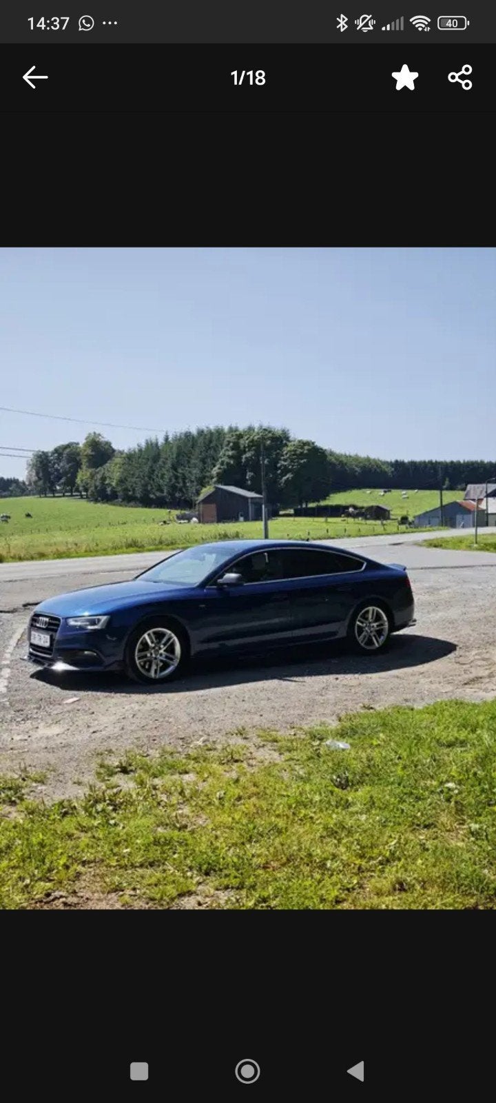 Audi A5/S5 Sportback 3.0 TFSI Quattro, Autos, Audi, Particulier, A5, Caméra 360°, 4x4, ABS, Caméra de recul, Airbags, Air conditionné