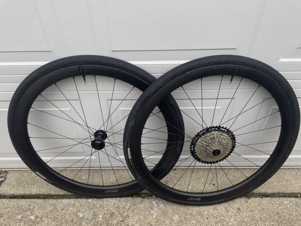 Ensemble de roues de vélo tubeless Hunt 40 Carbon Disc Brake, Vélos & Vélomoteurs, Overige merken, Enlèvement ou Envoi, Gravelbike