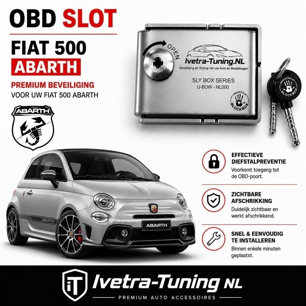 OBD Slot Fiat 500 Abarth | OBD Beveiliging Abarth | OBD Lock, Verzenden, Nieuw