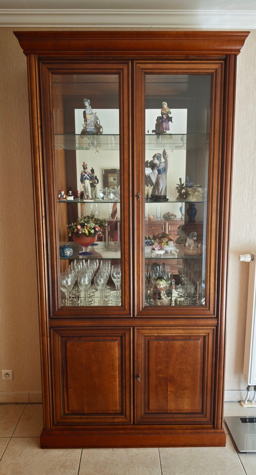 kersen houten eetkamer, Ophalen, Zo goed als nieuw, Kersenhout