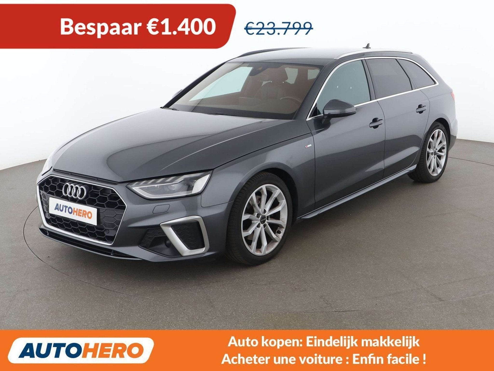 Audi A4 35 TDI Mild-Hybrid S line (automatique), Autos, Cuir, Argent ou Gris, Achat, Euro 6