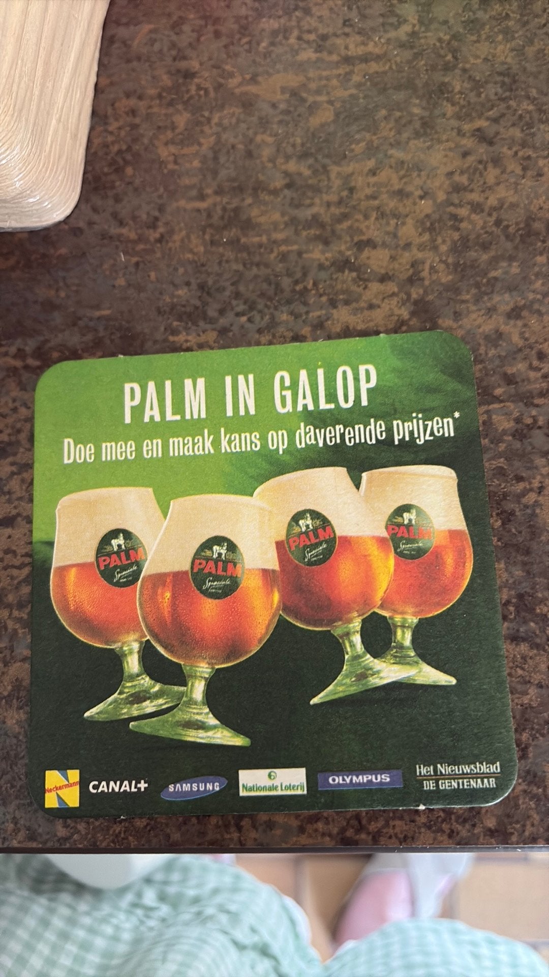 Bierviltje Palm, Ophalen of Verzenden, Nieuw, Viltje(s), Palm