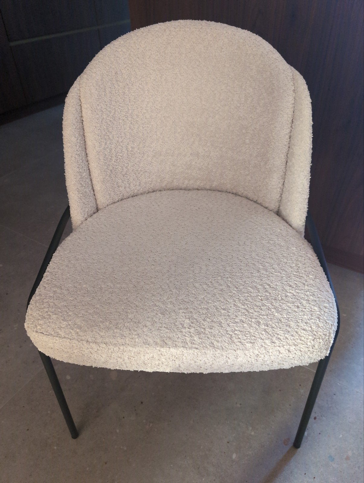 6 stoelen, Ophalen, Zo goed als nieuw, Wit, Stof