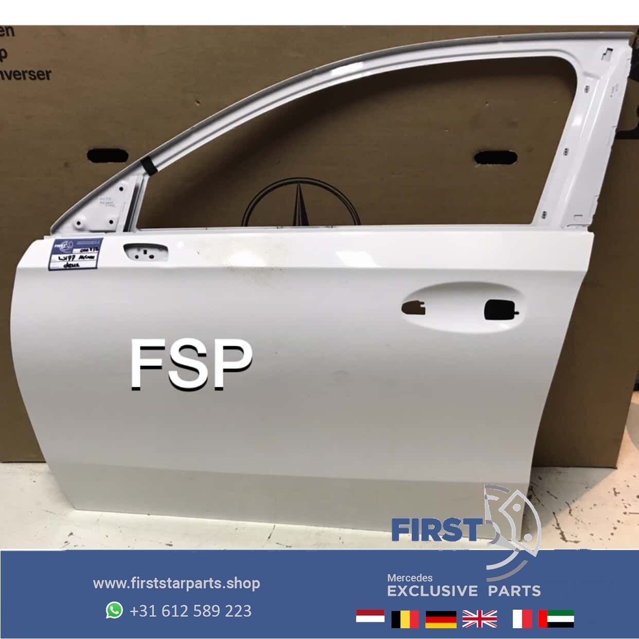 W177 DEUR WIT LINKS VOOR Mercedes A Klasse 2018-2022 KAAL, Utilisé, Porte, -, Enlèvement ou Envoi